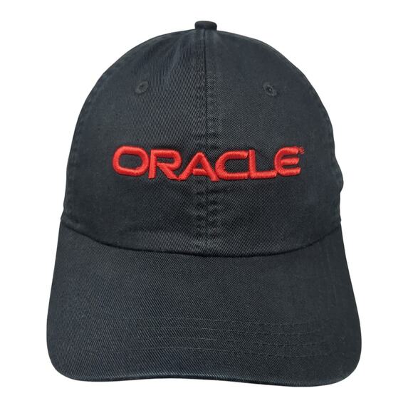 Oracle Strapback Baseball Cap Black One Size Adjustable Extreme Fit Ahead - Picture 1 of 10